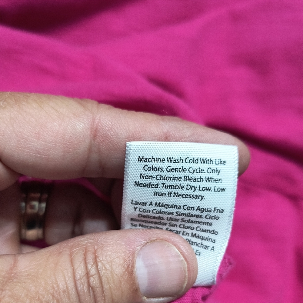 Time and Tru Pink and Green Tops - Picture 5 of 5